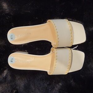 Marc fisher slip on sandals size 8.5 NWOT